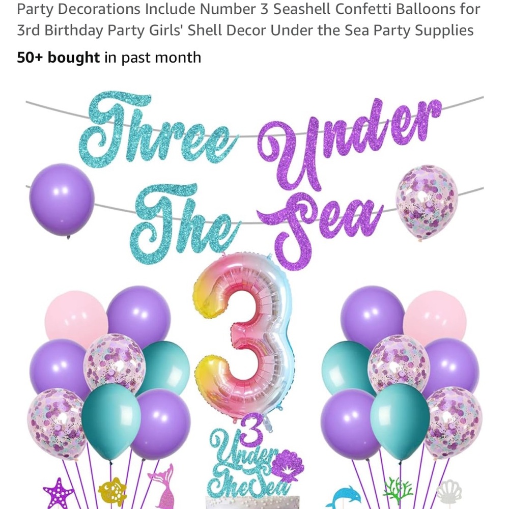 Under the Sea Birthday Party Balloon Set